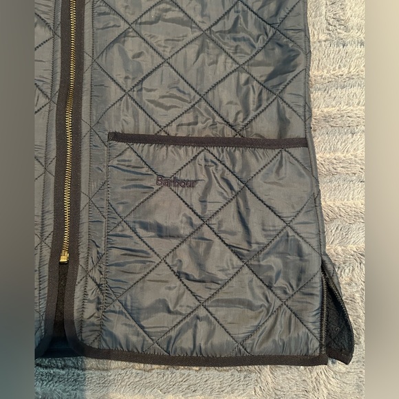 Barbour Navy Quilted Vest - Picture 3 of 8